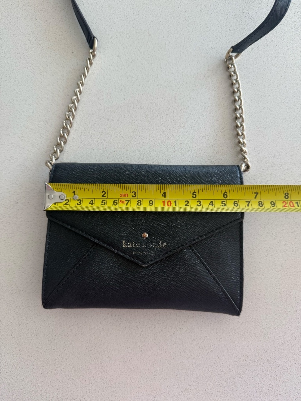 Kate Spade Black Envelope Crossbody Clutch Purse - Picture 6 of 8